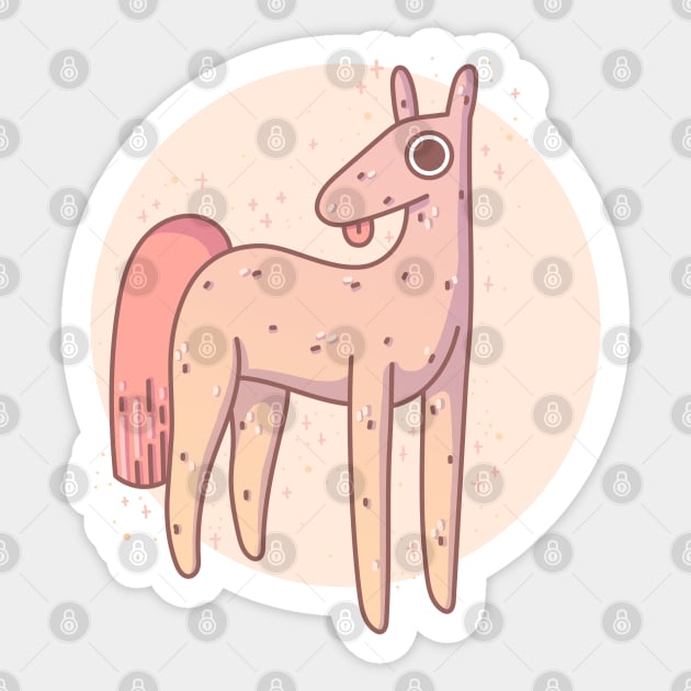 Stupid Horse Sticker by Meeko_Art